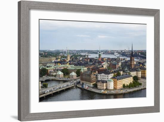 Skyline View over Gamla Stan, Riddarholmen and Riddarfjarden, Stockholm, Sweden-Yadid Levy-Framed Photographic Print