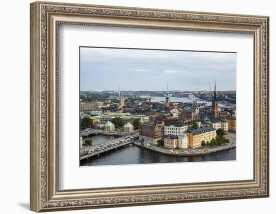 Skyline View over Gamla Stan, Riddarholmen and Riddarfjarden, Stockholm, Sweden-Yadid Levy-Framed Photographic Print