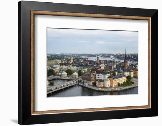 Skyline View over Gamla Stan, Riddarholmen and Riddarfjarden, Stockholm, Sweden-Yadid Levy-Framed Photographic Print