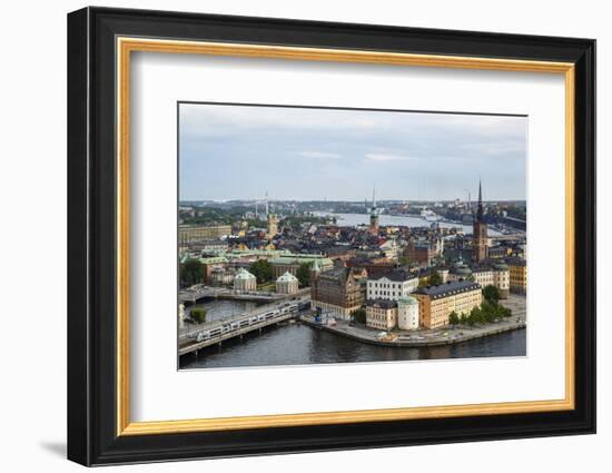 Skyline View over Gamla Stan, Riddarholmen and Riddarfjarden, Stockholm, Sweden-Yadid Levy-Framed Photographic Print