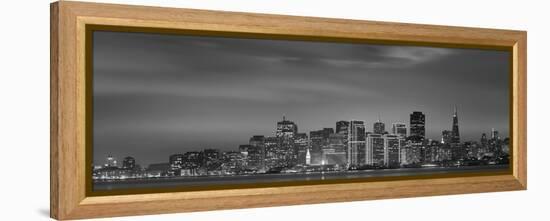 Skyline Viewed from Treasure Island, San Francisco, California, USA-null-Framed Stretched Canvas