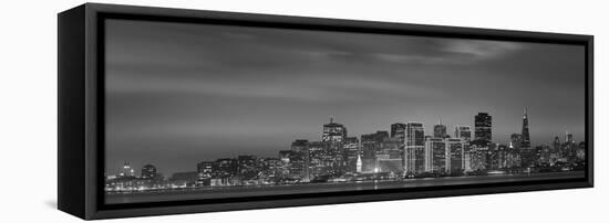 Skyline Viewed from Treasure Island, San Francisco, California, USA-null-Framed Stretched Canvas