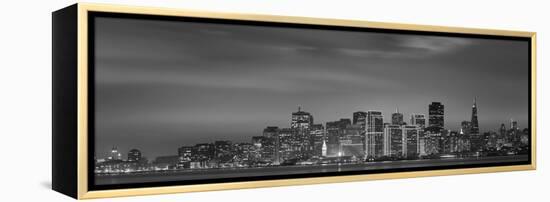 Skyline Viewed from Treasure Island, San Francisco, California, USA-null-Framed Stretched Canvas