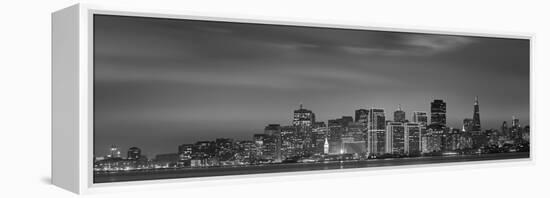 Skyline Viewed from Treasure Island, San Francisco, California, USA-null-Framed Stretched Canvas