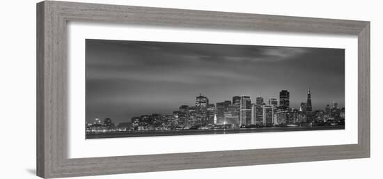 Skyline Viewed from Treasure Island, San Francisco, California, USA-null-Framed Photographic Print