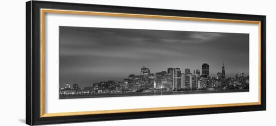 Skyline Viewed from Treasure Island, San Francisco, California, USA-null-Framed Photographic Print