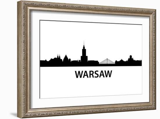 Skyline Warsaw-unkreatives-Framed Art Print