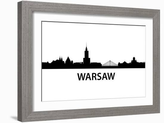 Skyline Warsaw-unkreatives-Framed Art Print