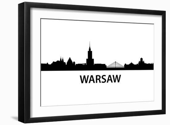 Skyline Warsaw-unkreatives-Framed Art Print