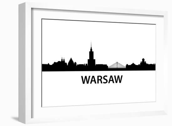 Skyline Warsaw-unkreatives-Framed Art Print