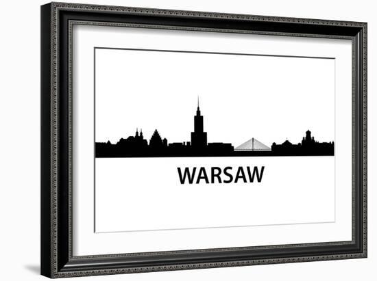 Skyline Warsaw-unkreatives-Framed Art Print