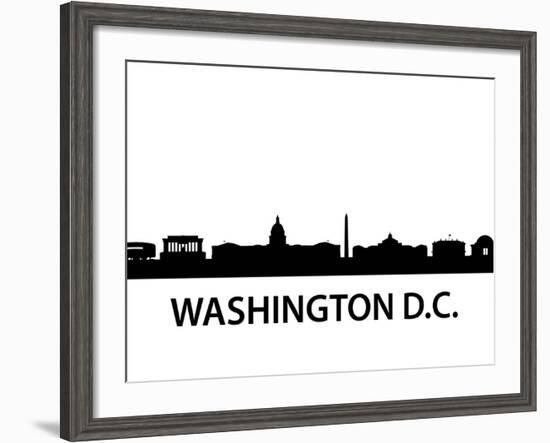Skyline Washington D.C-unkreatives-Framed Art Print
