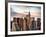 Skyline with a Top of the Chrysler Building at Sunset-Philippe Hugonnard-Framed Photographic Print