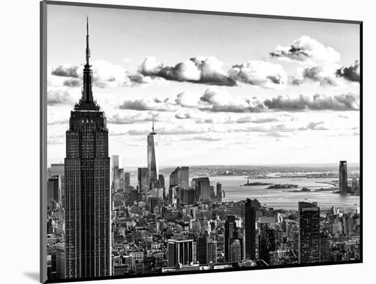 Skyline with the Empire State Building and the One World Trade Center, Manhattan, NYC-Philippe Hugonnard-Mounted Photographic Print