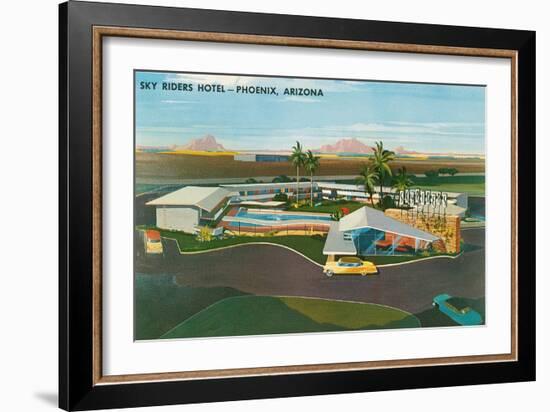 Skyriders Hotel, Phoenix, Arizona-null-Framed Art Print