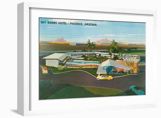 Skyriders Hotel, Phoenix, Arizona-null-Framed Art Print