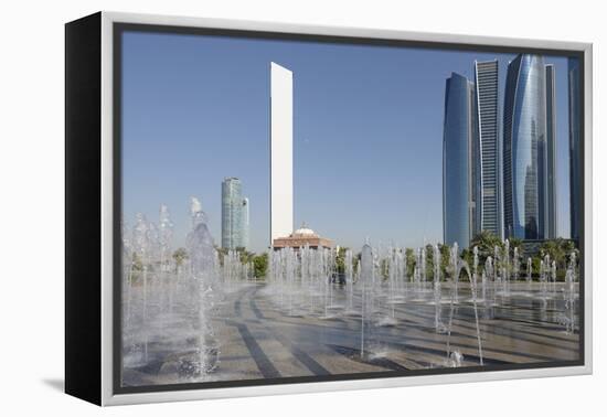 Skyscraper Adnoc Headquarters, 342 M, Abu Dhabi, United Arab Emirates, Middle East-Bruno Barbier-Framed Premier Image Canvas