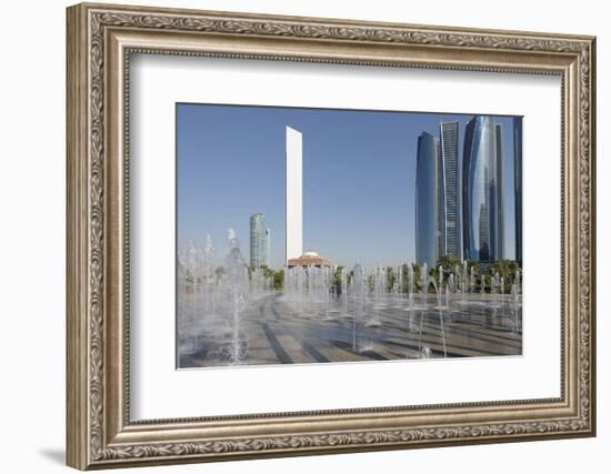 Skyscraper Adnoc Headquarters, 342 M, Abu Dhabi, United Arab Emirates, Middle East-Bruno Barbier-Framed Photographic Print