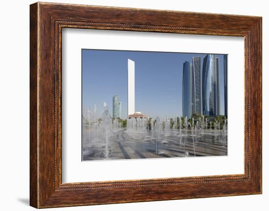 Skyscraper Adnoc Headquarters, 342 M, Abu Dhabi, United Arab Emirates, Middle East-Bruno Barbier-Framed Photographic Print