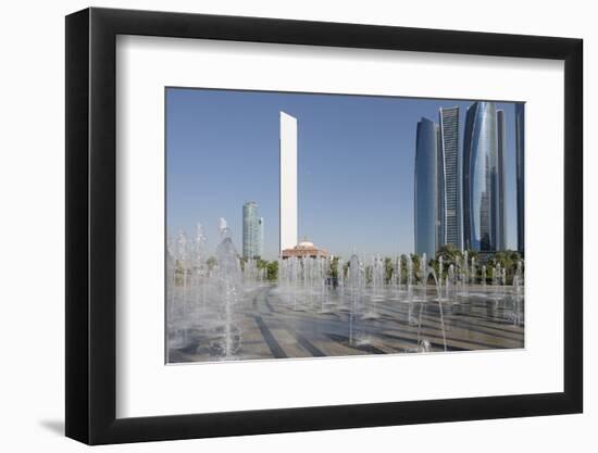 Skyscraper Adnoc Headquarters, 342 M, Abu Dhabi, United Arab Emirates, Middle East-Bruno Barbier-Framed Photographic Print