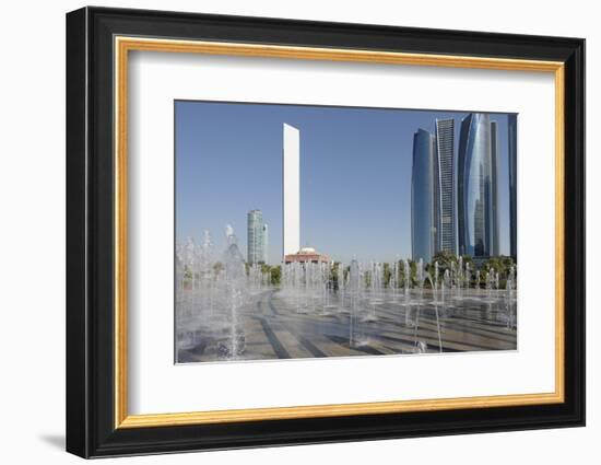 Skyscraper Adnoc Headquarters, 342 M, Abu Dhabi, United Arab Emirates, Middle East-Bruno Barbier-Framed Photographic Print