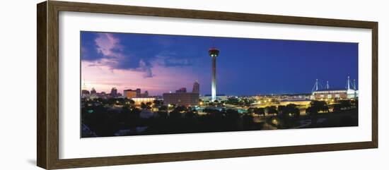 Skyscraper in a City, San Antonio, Texas, USA-null-Framed Photographic Print