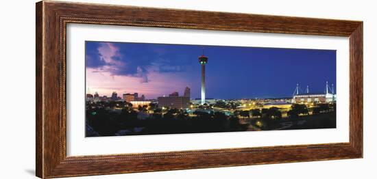 Skyscraper in a City, San Antonio, Texas, USA-null-Framed Photographic Print