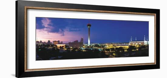 Skyscraper in a City, San Antonio, Texas, USA-null-Framed Photographic Print