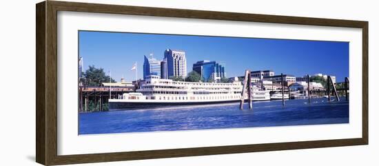 Skyscrapers at the Waterfront, Delta King Hotel, Sacramento, California, USA 2012-null-Framed Photographic Print