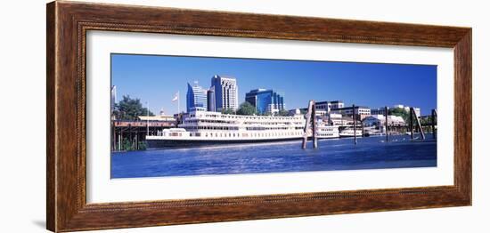 Skyscrapers at the Waterfront, Delta King Hotel, Sacramento, California, USA 2012-null-Framed Photographic Print