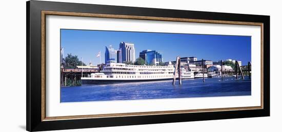 Skyscrapers at the Waterfront, Delta King Hotel, Sacramento, California, USA 2012-null-Framed Photographic Print