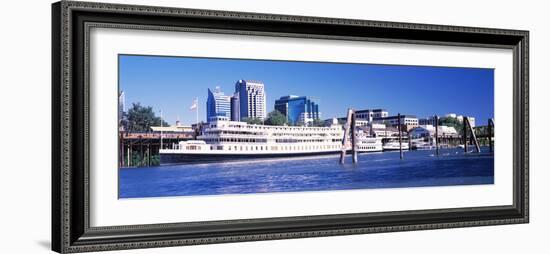 Skyscrapers at the Waterfront, Delta King Hotel, Sacramento, California, USA 2012-null-Framed Photographic Print