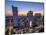 Skyscrapers at twilight, City Centre, Warsaw, Masovian Voivodeship, Poland, Europe-Karol Kozlowski-Mounted Photographic Print