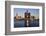 Skyscrapers by the water in Detroit-null-Framed Photographic Print