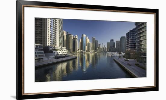 Skyscrapers, Dubai Marina, Dubai, United Arab Emirates-Rainer Mirau-Framed Premium Photographic Print