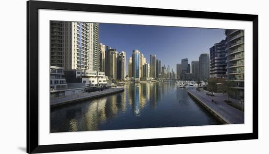 Skyscrapers, Dubai Marina, Dubai, United Arab Emirates-Rainer Mirau-Framed Premium Photographic Print