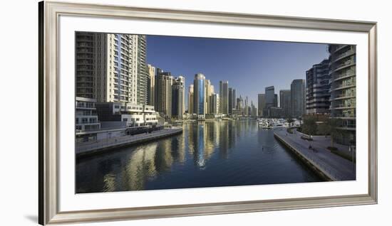 Skyscrapers, Dubai Marina, Dubai, United Arab Emirates-Rainer Mirau-Framed Premium Photographic Print