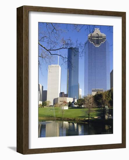 Skyscrapers, Houston, Texas, USA-Charles Bowman-Framed Photographic Print