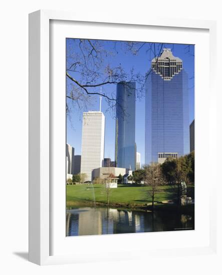 Skyscrapers, Houston, Texas, USA-Charles Bowman-Framed Photographic Print