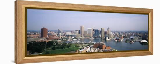 Skyscrapers in a City, Baltimore, Maryland, USA-null-Framed Premier Image Canvas
