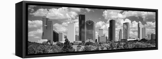 Skyscrapers in a city, Houston, Texas, USA-null-Framed Premier Image Canvas