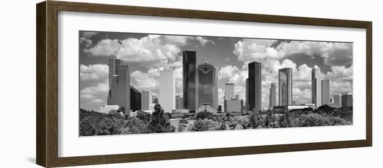 Skyscrapers in a city, Houston, Texas, USA-null-Framed Photographic Print