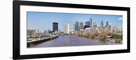 Skyscrapers in a City, Liberty Tower, Comcast Center, Philadelphia, Pennsylvania, USA 2011-null-Framed Photographic Print