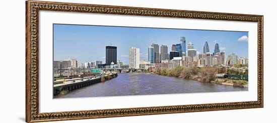 Skyscrapers in a City, Liberty Tower, Comcast Center, Philadelphia, Pennsylvania, USA 2011-null-Framed Photographic Print