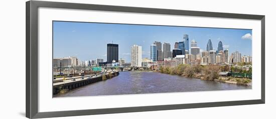 Skyscrapers in a City, Liberty Tower, Comcast Center, Philadelphia, Pennsylvania, USA 2011-null-Framed Photographic Print