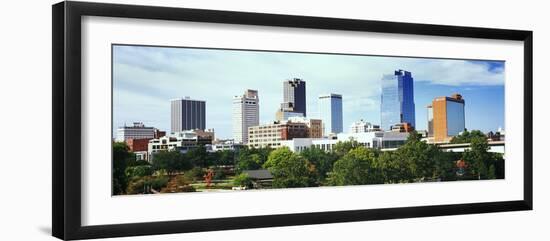 Skyscrapers in a city, Little Rock, Arkansas, USA-null-Framed Photographic Print