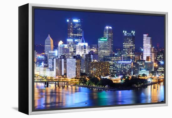 Skyscrapers in Downtown Pittsburgh, Pennsylvania, Usa.-SeanPavonePhoto-Framed Premier Image Canvas