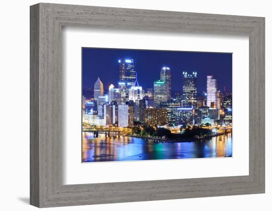 Skyscrapers in Downtown Pittsburgh, Pennsylvania, Usa.-SeanPavonePhoto-Framed Photographic Print