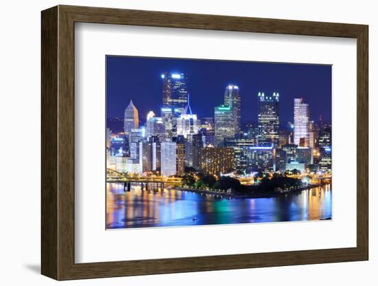 Skyscrapers in Downtown Pittsburgh, Pennsylvania, Usa.-SeanPavonePhoto-Framed Photographic Print