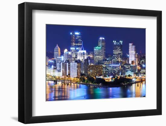 Skyscrapers in Downtown Pittsburgh, Pennsylvania, Usa.-SeanPavonePhoto-Framed Photographic Print